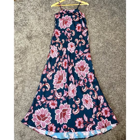 Farm Rio NWT Women's Size XS Flower Delicacy Paisley Slip Dress Y2K Retro $210 - Picture 3 of 13